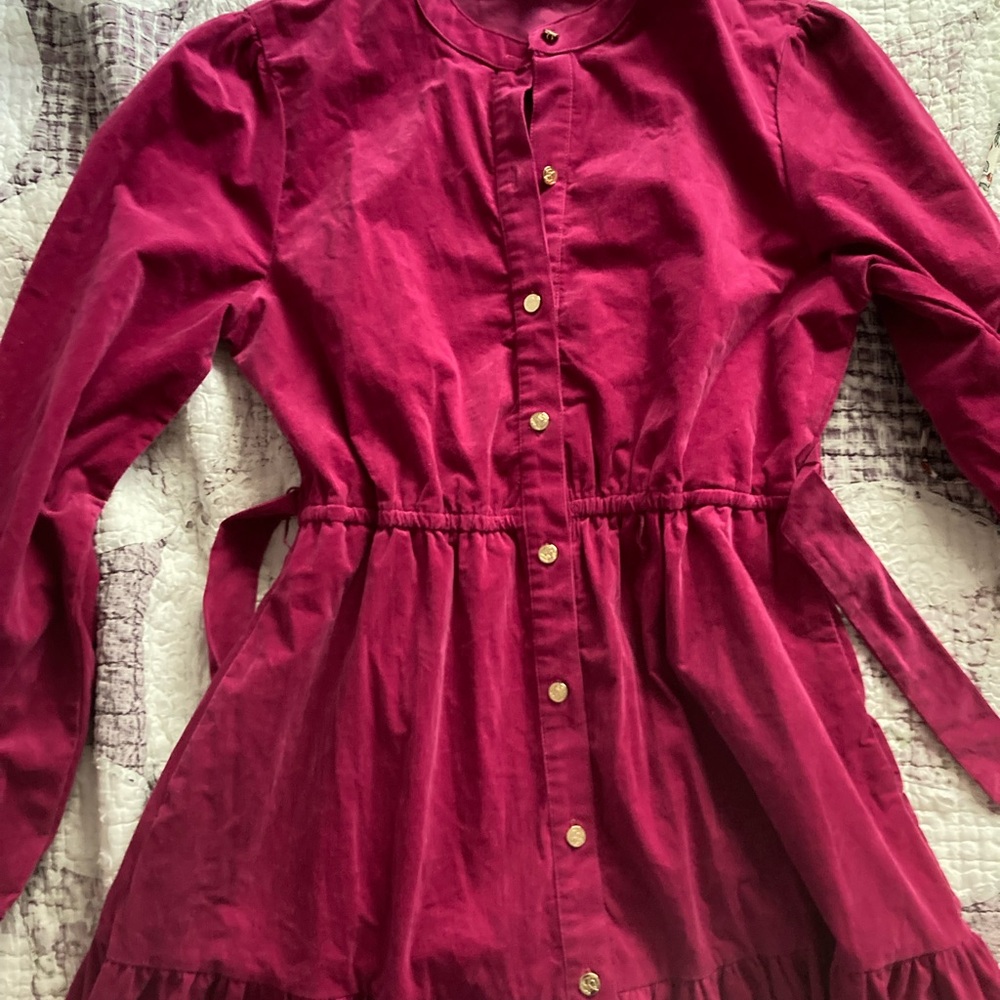 Draper James Rich Pink Corduroy Shirt